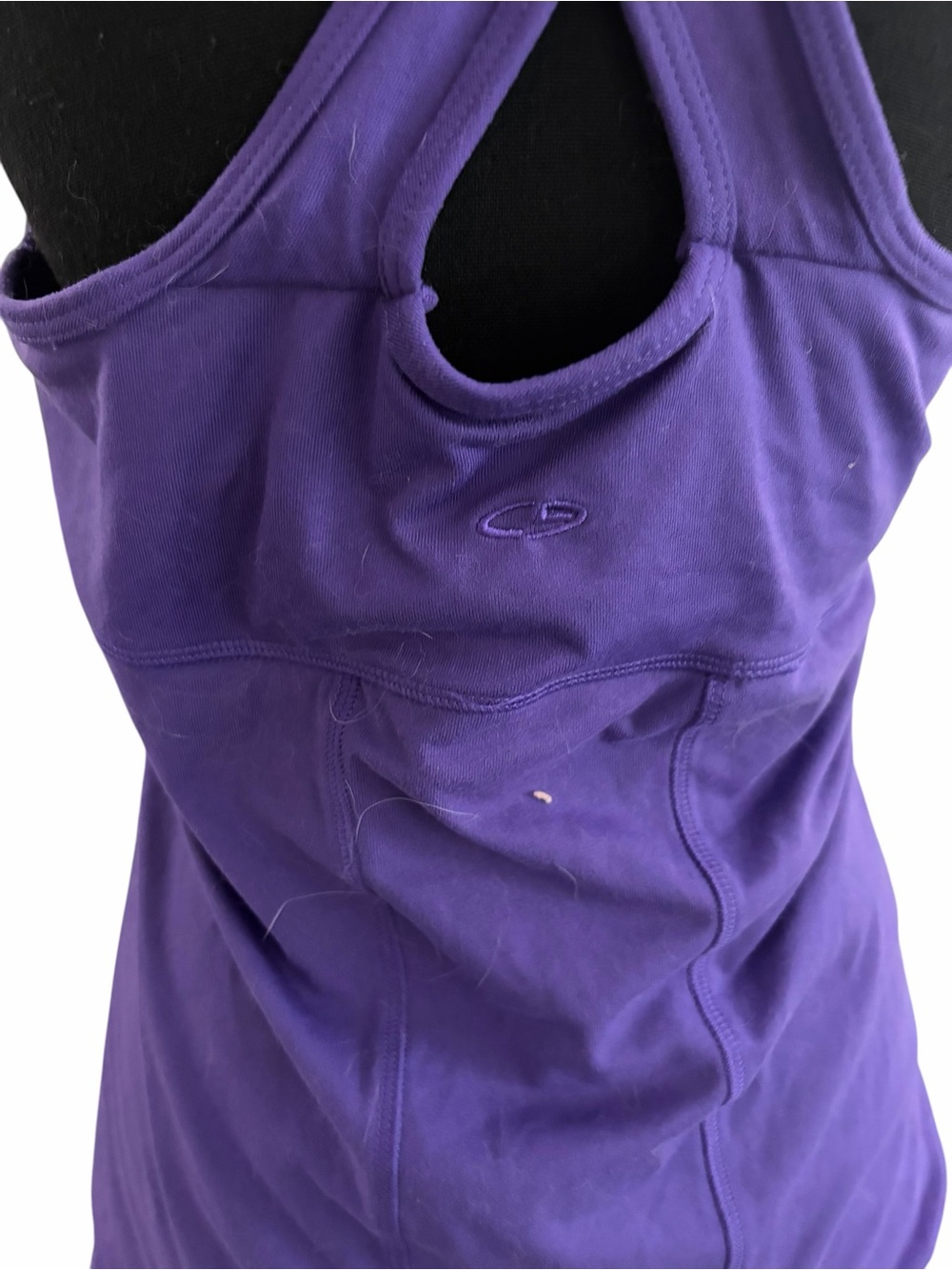 Champion Purple Racerback Athletic Tank Top Women's Medium Workout Activewear - Picture 3 of 5